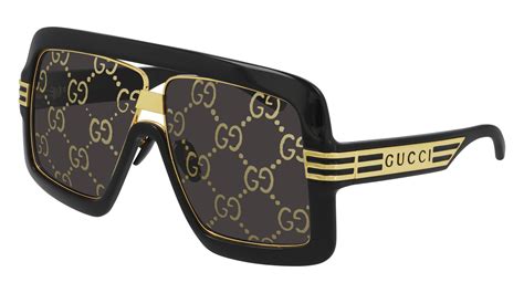 gucci big gold glasses|unisex gucci glasses.